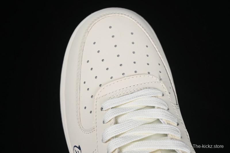 Nike Air Force 1 '07 Low Stussy Supreme Collaboration Checkerboard Beige Low-Top Casual Sneakers - DF0188-037