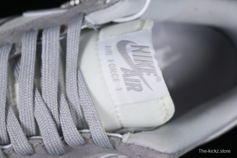 Nike Air Force 1 '07 Low Chrome Hearts Collaboration Silver Grey Low-Top Casual Sneakers - FZ0188-032