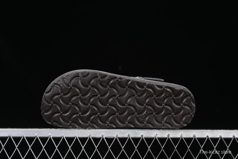 Birkenstock London BS Unisex Slip-On Comfort Shoes with Soft Suede Leather and Lambswool Insole - BS