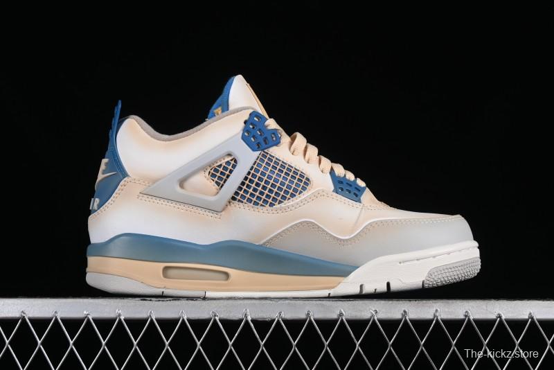 Nike Air Jordan 4 Retro Basketball Shoes Blastoise Collaboration - 308797-105