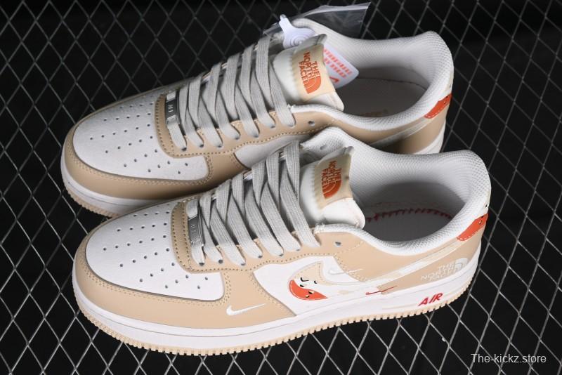 Nike Air Force 1 '07 Low The North Face Collaboration Casual Sneakers in Milk Tea - DM6688-048
