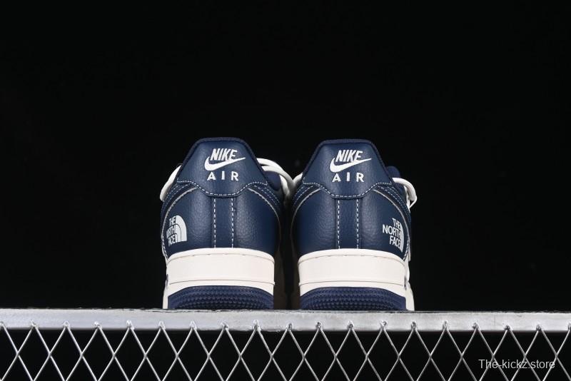 Nike Air Force 1 '07 Low The North Face Collaboration Beige Blue Patchwork Drawstring Casual Shoes - SJ1198-107