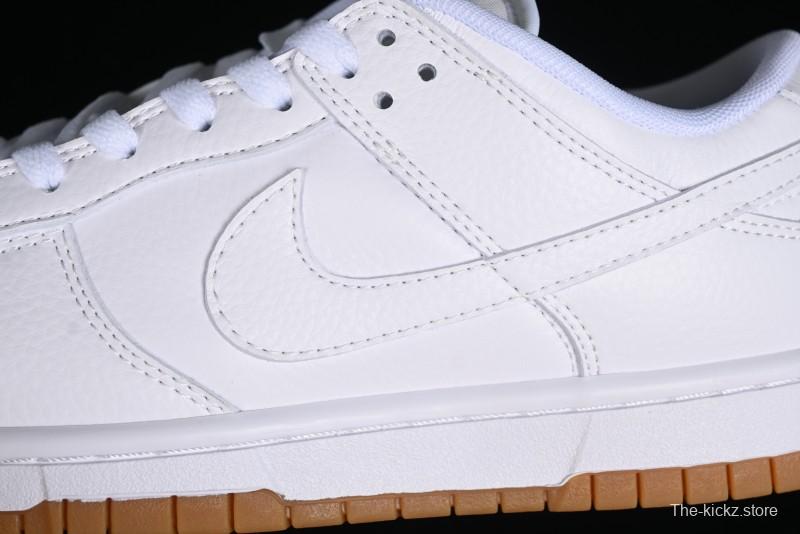Nike SB Dunk Low Casual Skate Shoes with White and Gum Sole - 311369-100