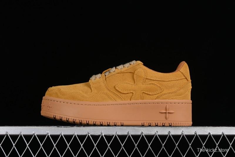 SMFK Comfortable Chunky Sole White Sneakers - T.D4