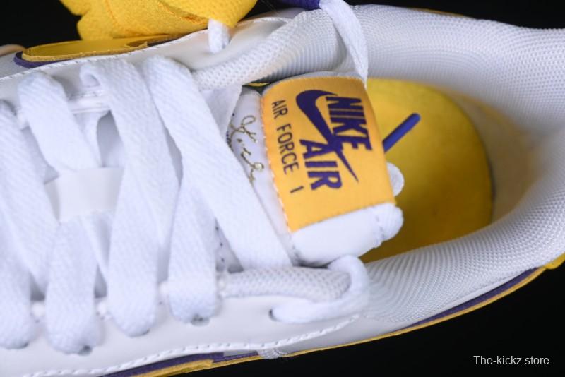 Nike Air Force 1 '07 Low Kobe Casual Sneakers with Full-Layer Leather and Full-Length Air Cushion - FZ1151-100