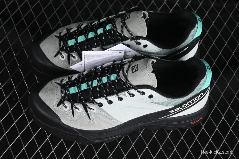 Salomon x Contragrip All-Terrain Hiking Shoes - Lightweight Gray with Black & Teal Accents