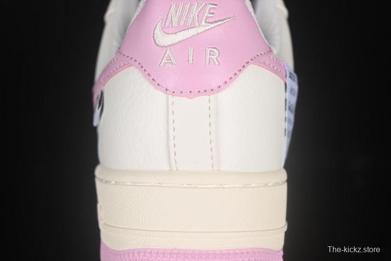 Nike Air Force 1'07 Low Custom Casual Sneakers with Full-Length Air Cushion - DD8959-100