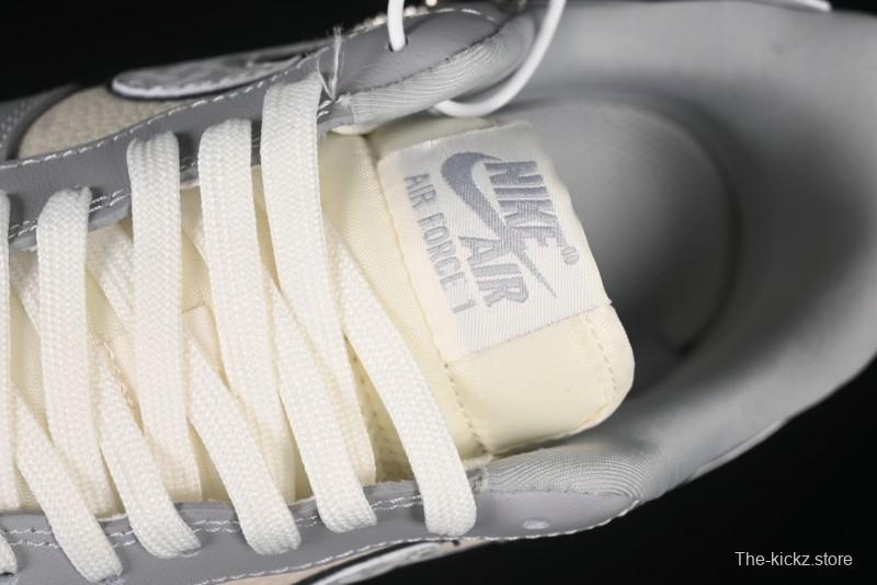 Nike Air Force 1 '07 Low Kaws Collaboration Beige Grey Casual Sneakers - KK1988-077