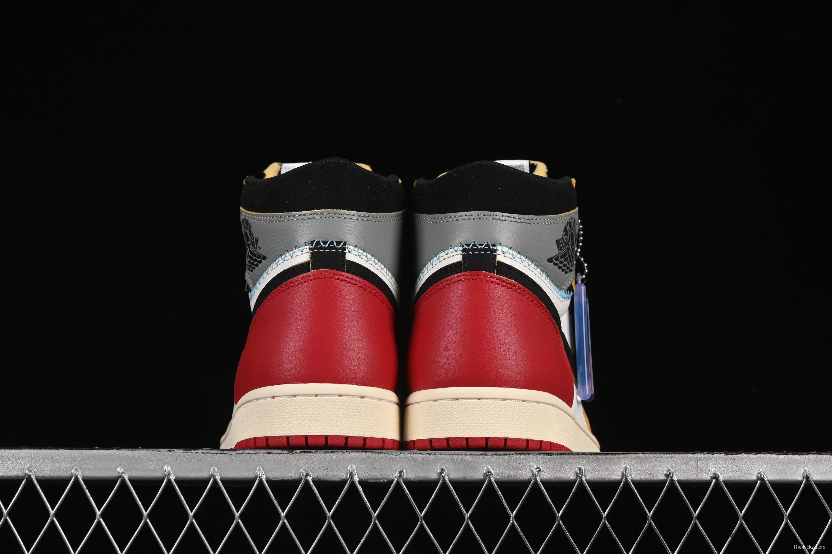 Nike Union x Air Jordan 1 Retro High Basketball Shoes with Chicago-Inspired Design - HV8563-600