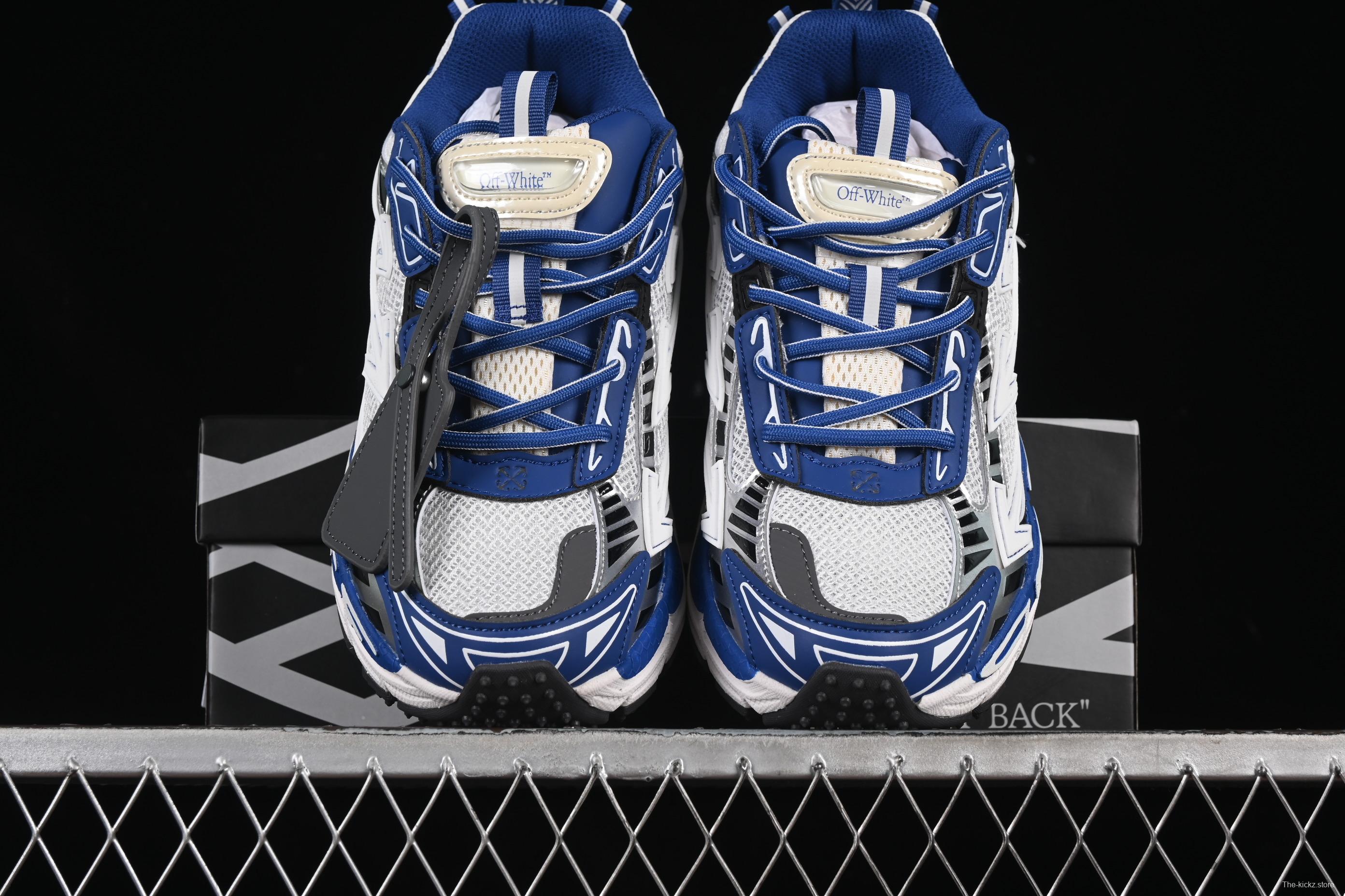 Off-White Be Right Low-Top Lifestyle Sneakers in White Blue - X.E5