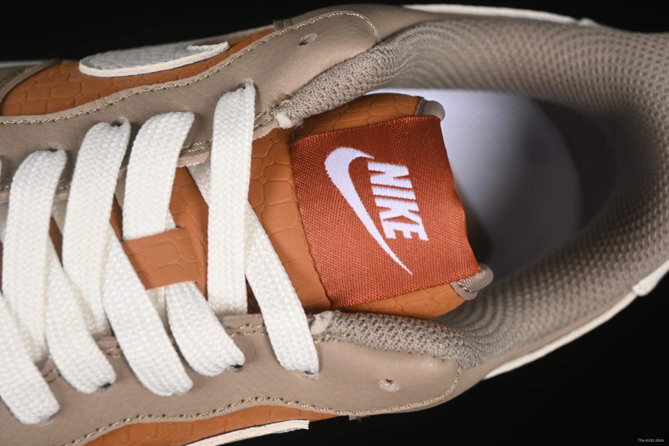 Nike Air Force 1 '07 Low TS Collaboration Grey Brown with Mini Swoosh Casual Sneakers - LW9279-006