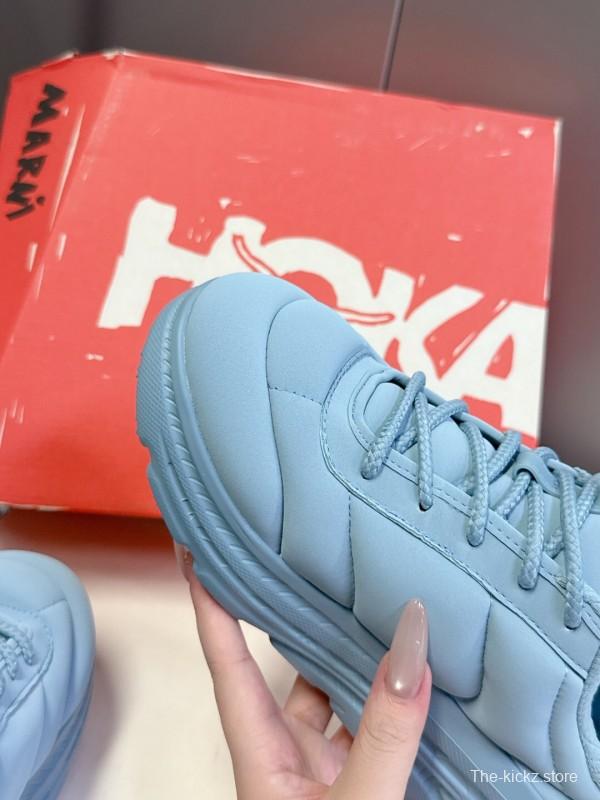 2025 Women Marni Blue Fabric Sneakers