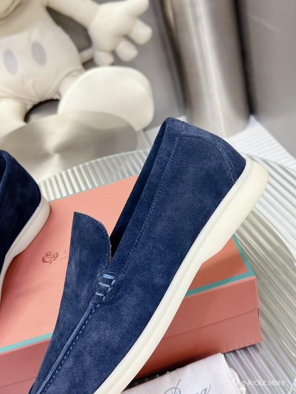 2025 Men LP Navy Suede Loafers LY00260
