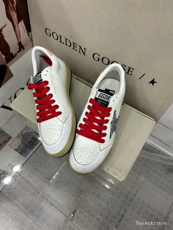 2024 Unisex GGDB White Pink Red Leather Suede Sneakers MJ00260