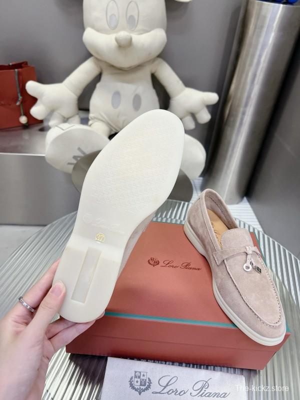 2024 Unisex Le Parmentier beige suede loafers MJ00270