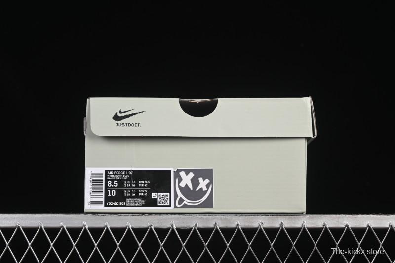 Nike Air Force 1'07 Low Grey Faced Prince Casual Sneakers - YD2452-808