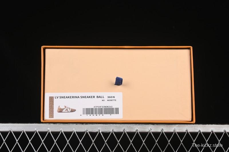 Louis Vuitton Sneakerina Round Toe Lace-Up Ballet Style Flat Training Shoes - N.F6