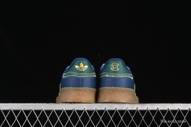 Adidas Originals Gazelle S By JR5408 Clot Collaboration Platform Casual Slip-Resistant Wear-Resistant Low-Top Sneakers