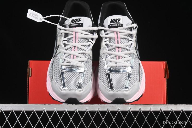 Nike Zoom Vomero 5 Retro Casual Running Shoes with Lightweight Cushioning - HF1877-001