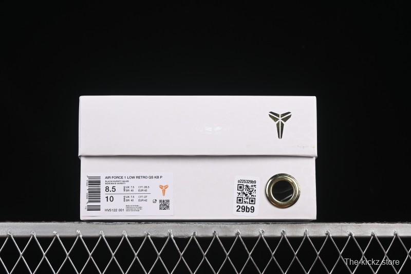 Nike Air Force 1 '07 Low Kobe Full-Grain Leather Casual Sneakers - HV5122-001