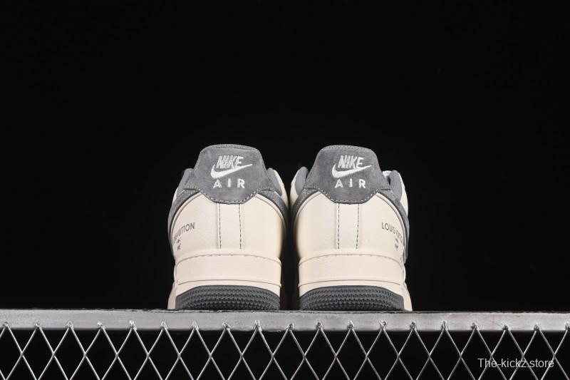 Nike Air Force 1 '07 Low LV Collaboration Light Gray Small Double Hook Casual Sneakers - YX5066-350