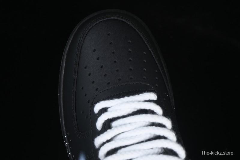 Nike Air Force 1'07 Low Two-Dimensional Theme Black Space Casual Sneakers - ZH0316-101