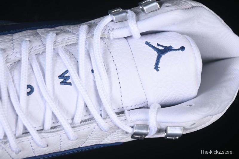 Nike Air Jordan 12 Retro French Blue And White Basketball Shoes - CT8013-114
