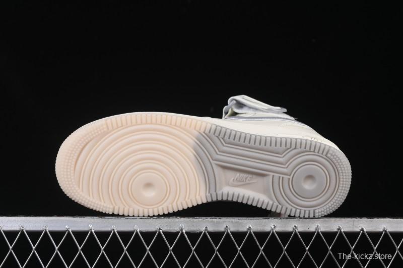 Nike Air Force 1 Mid Light Gray Two-Tone Sole All-Star Starry Sky Mid-Top Casual Skate Shoes - XL0236-232