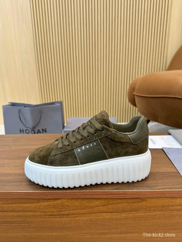 Hogan H-STRIPES Series Couple Thick Sole Biscuit Sneakers Casual Sports Shoes - AS00310