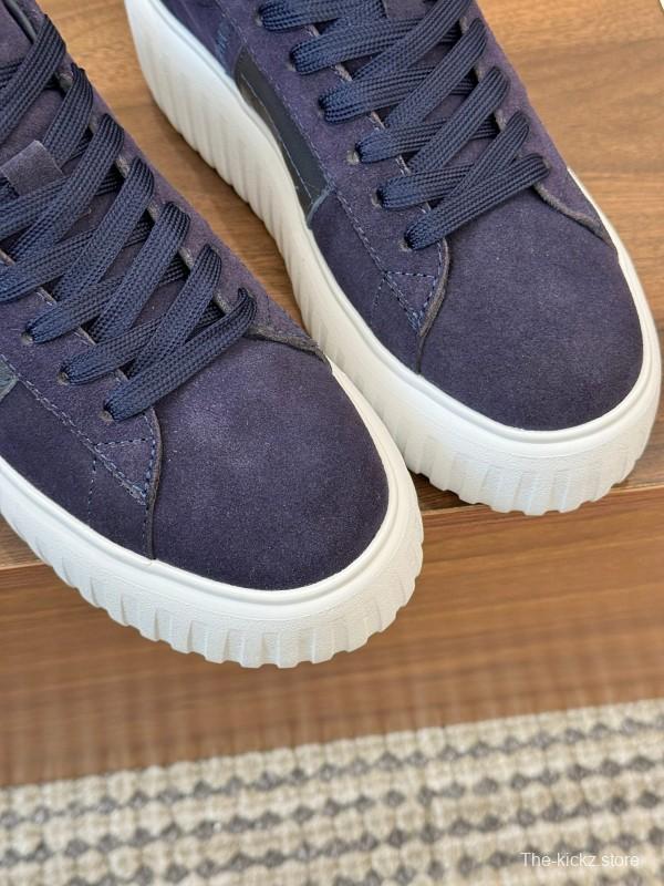 Hogan H-STRIPES Series Couple Thick Sole Biscuit Sneakers Urban Leisure Shoes - AS00310