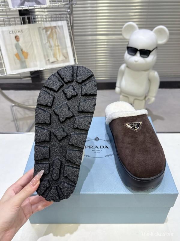 Prada Spring-Summer 2025 Premium Fur Slippers - KFY00280