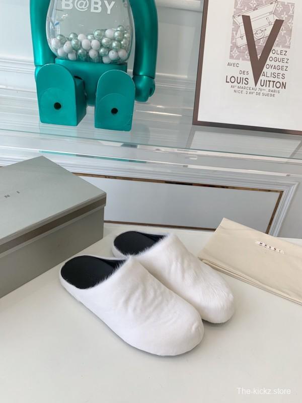 Marni 2025/SS Mule Shoes with Horsehair Design - LY00