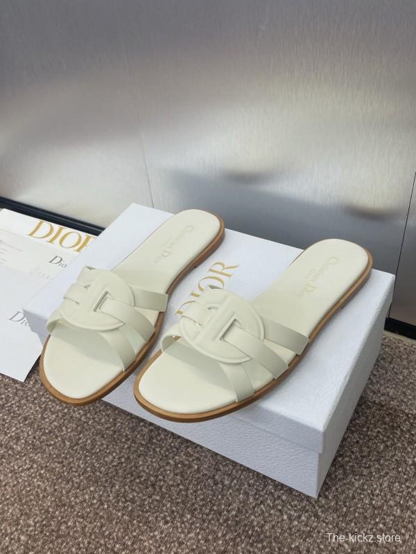 Dior D-Club Jelly Color Hollow Layered Cross Strap Women's Sandals - KFY00280