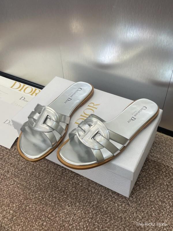 Dior D-Club Jelly Color Hollow Layered Cross Strap Women's Sandals - KFY00280