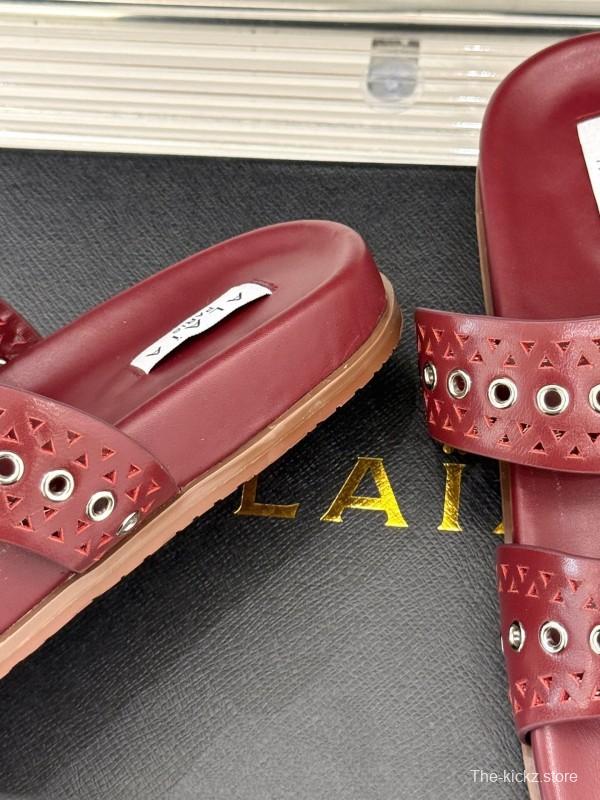 Alaia 2025 SS Hollow-Out Casual Sandals - KFY00260