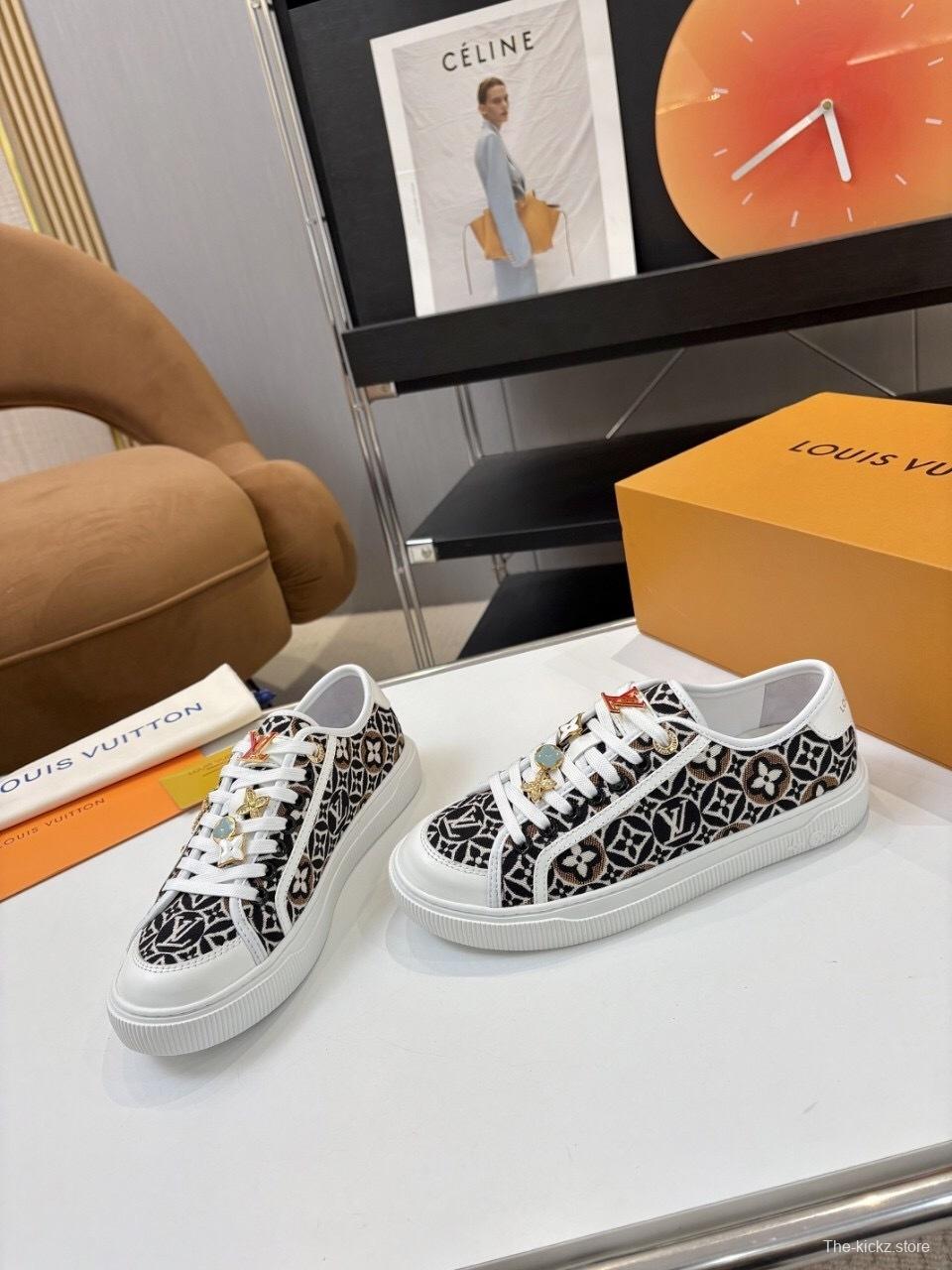Louis Vuitton Lagoon Series Denim Sneakers with Buckle - AS00300