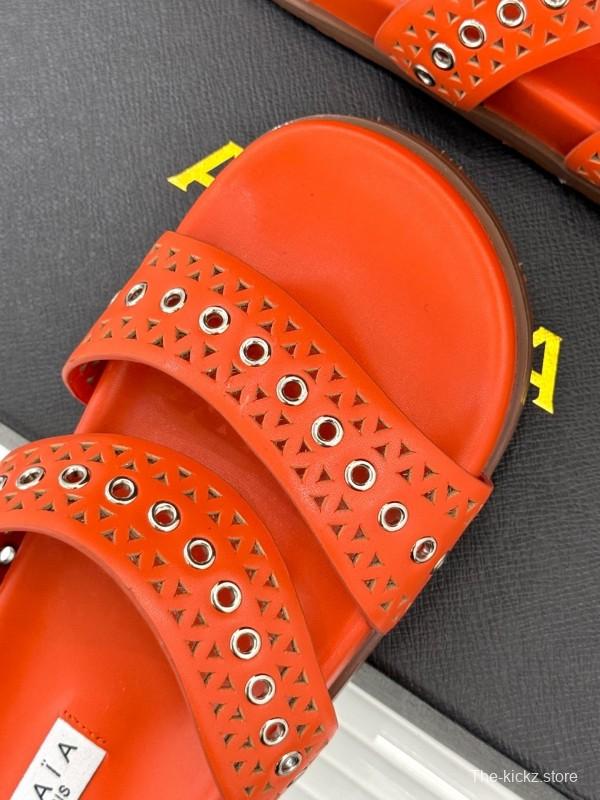 Alaia Spring Summer 2025 Laser-Cut Casual Sandals - KFY00260