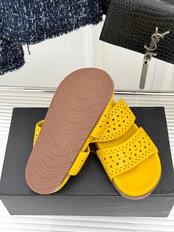 Alaia 2025 SS Hollow-Out Casual Sandals - KFY00260