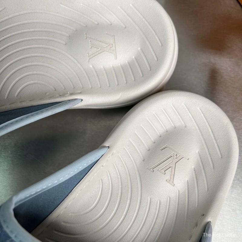 Louis Vuitton Miami Mule Slippers with Hook-and-Loop Strap - YC