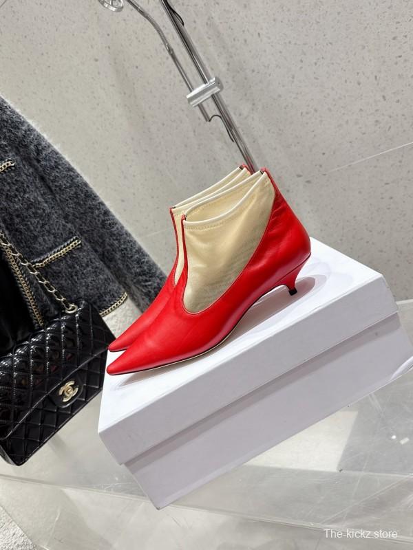 THEROW 2025SS French Retro Minimalist Style Mesh Kitten Heel Sandals - KFY00320