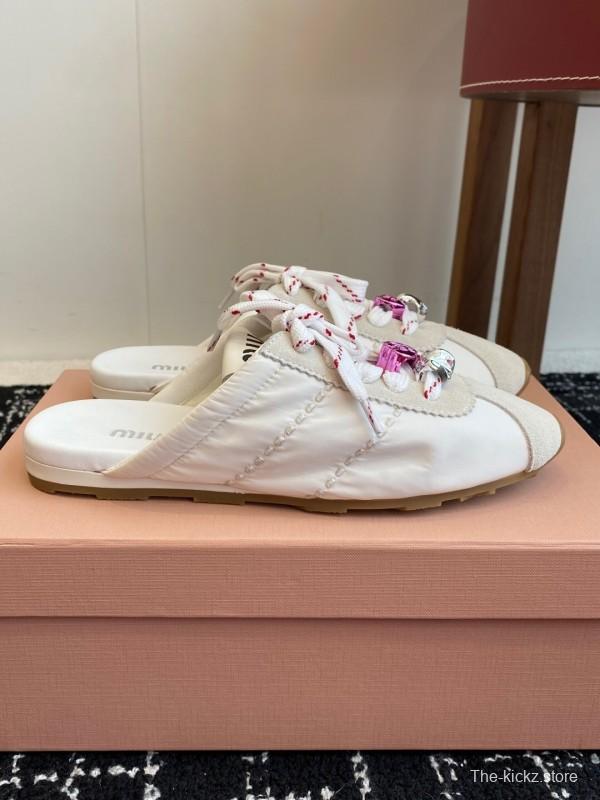 MiuMiu 2025 SS Early Spring Slip-On Trainer Loafer - KFY00295