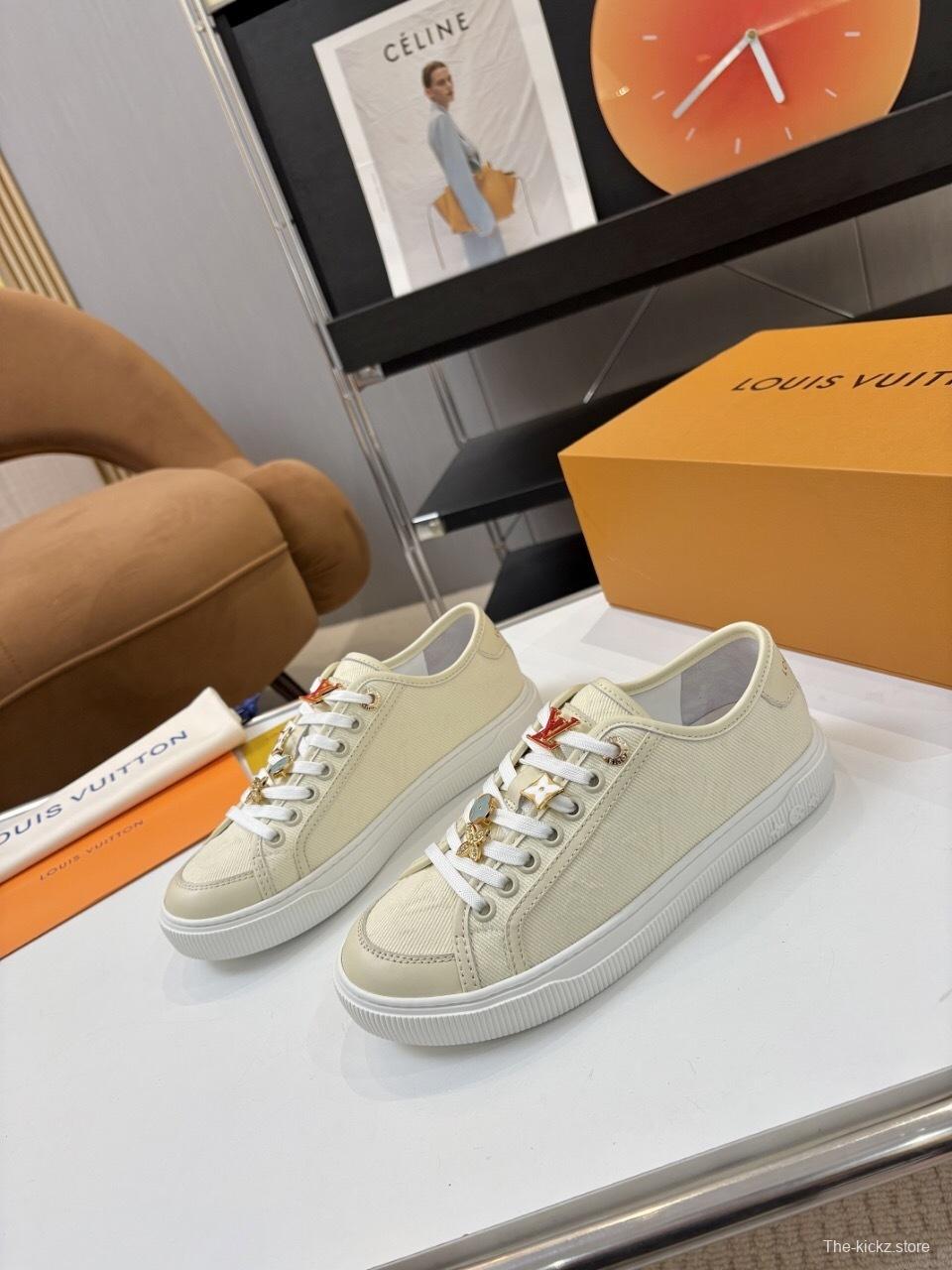 Louis Vuitton Lagoon Series Thick Sole Denim Monogram Skate Sneakers - AS00300